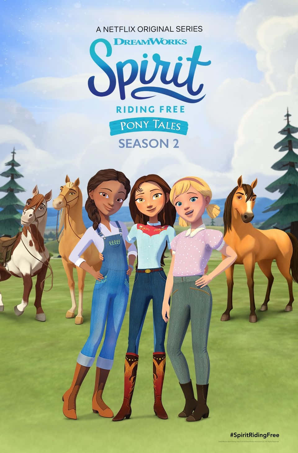 Spirit Riding Free Poster Wallpaper