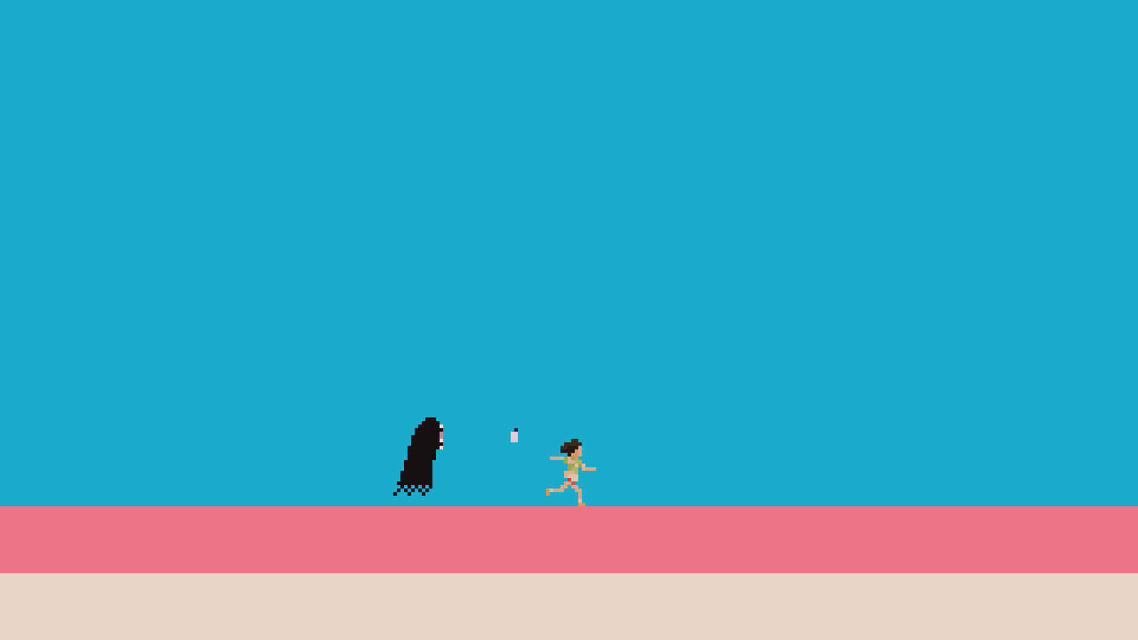 Spirited Away Minimalist Pixel Art Wallpaper