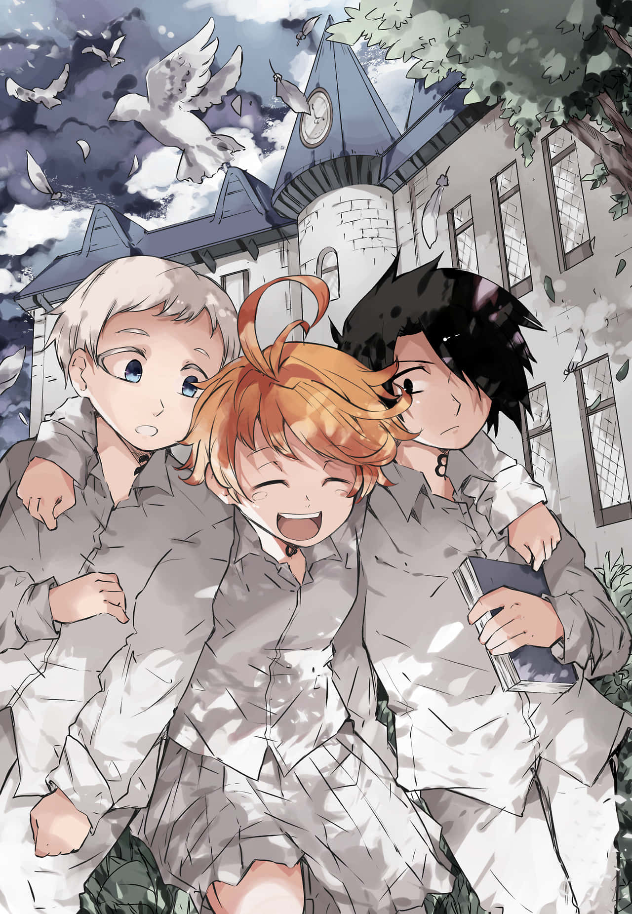 Spirited Emma From The Promised Neverland Wallpaper