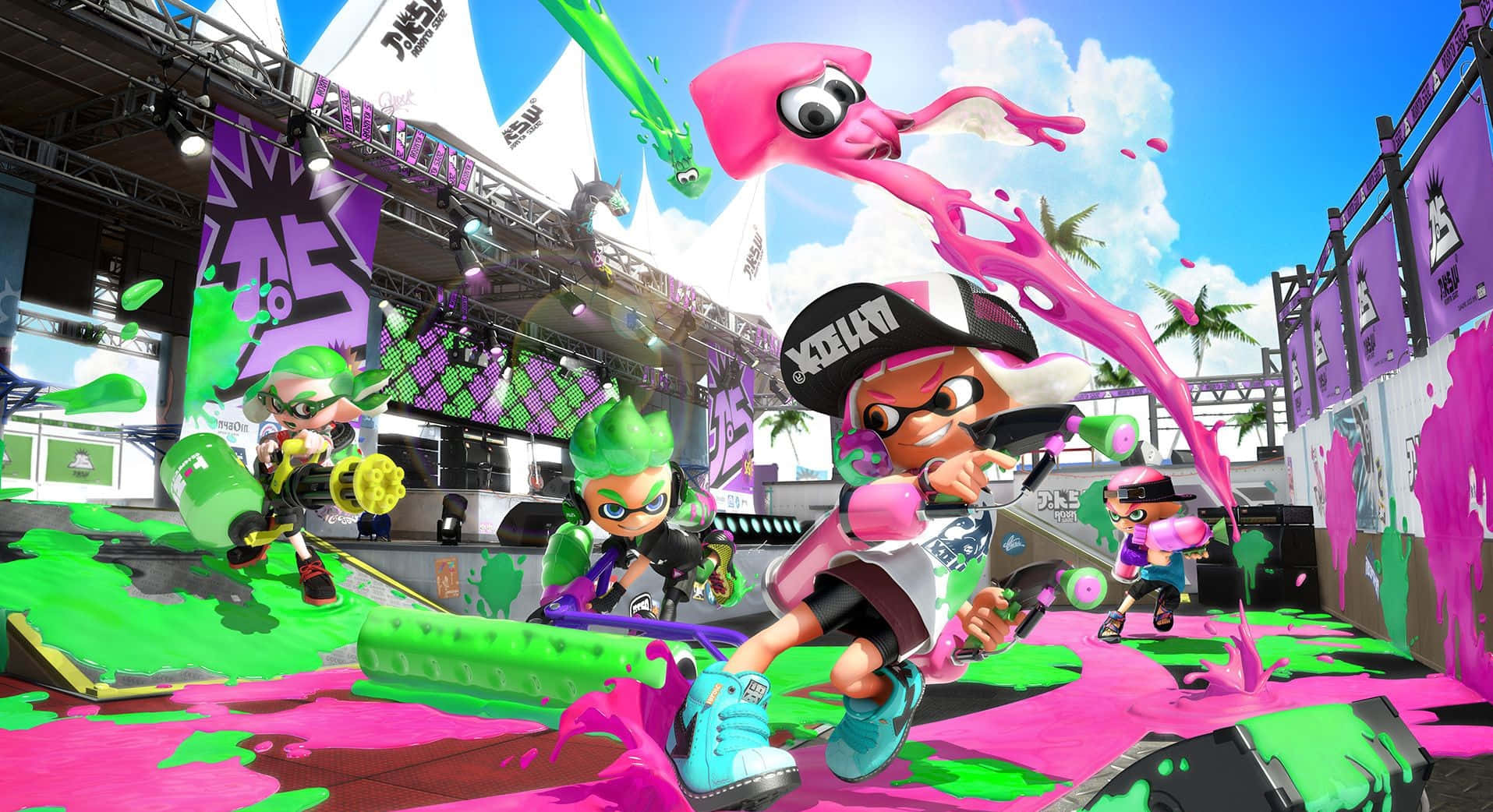 Splatoon3 Ink Battle Action Wallpaper