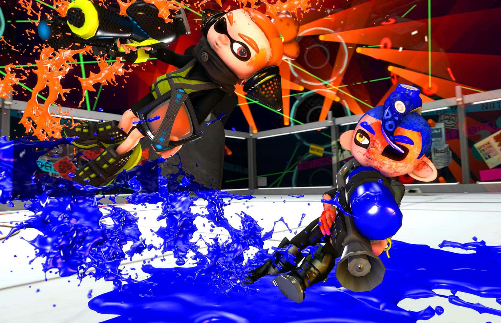 Splatoon3 Ink Battle Action Wallpaper