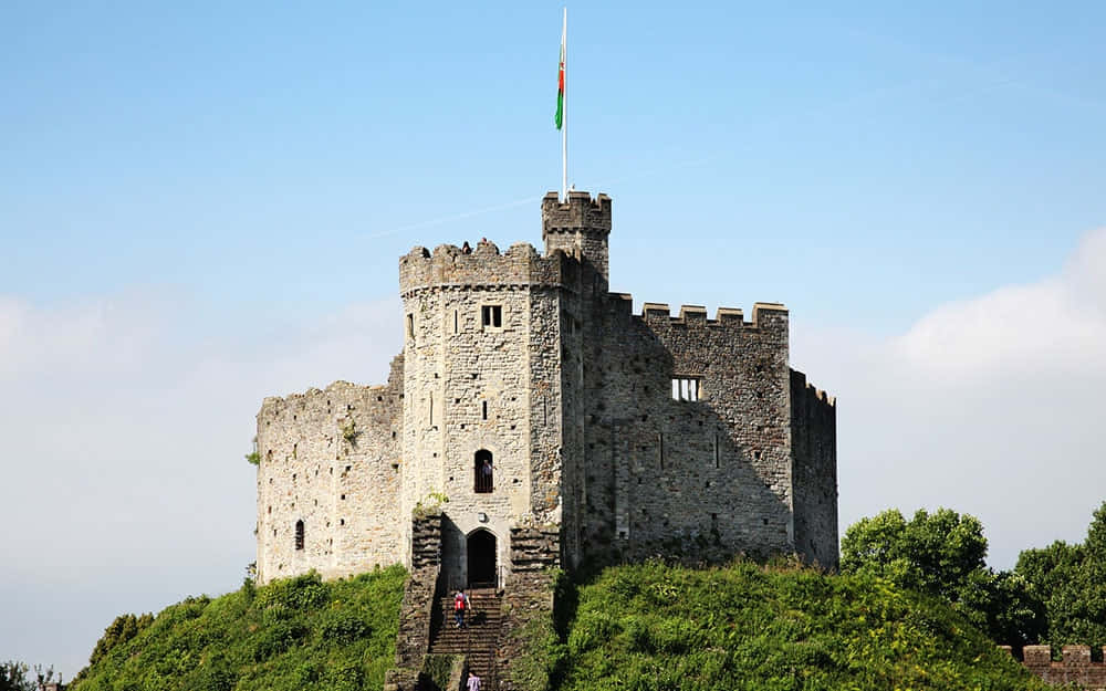 Splendid View Of Cardiff Castle Wallpaper