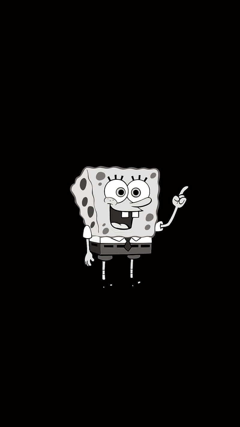 Sponge Bob Black Background Wallpaper