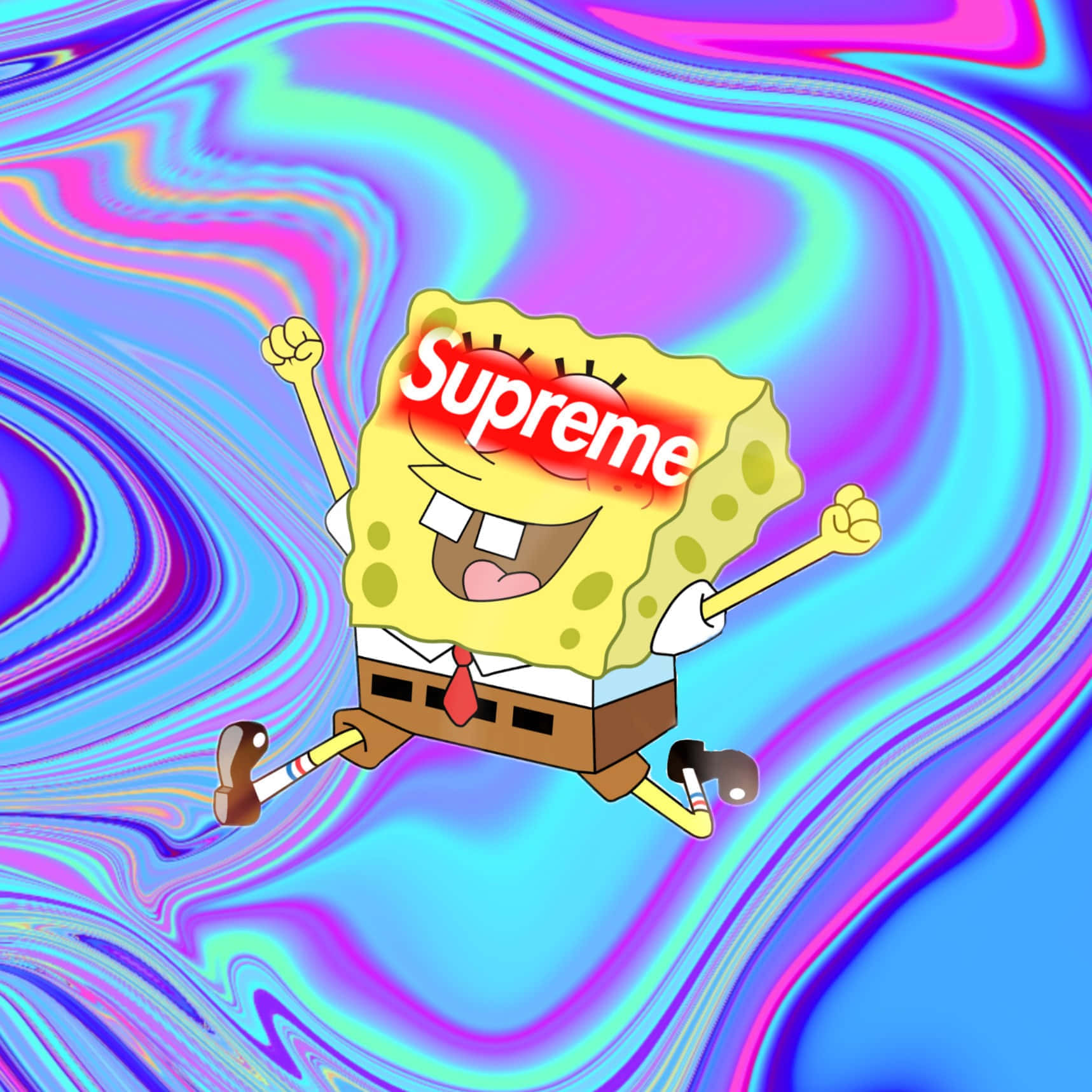 Sponge Bob Supreme Hype Wallpaper