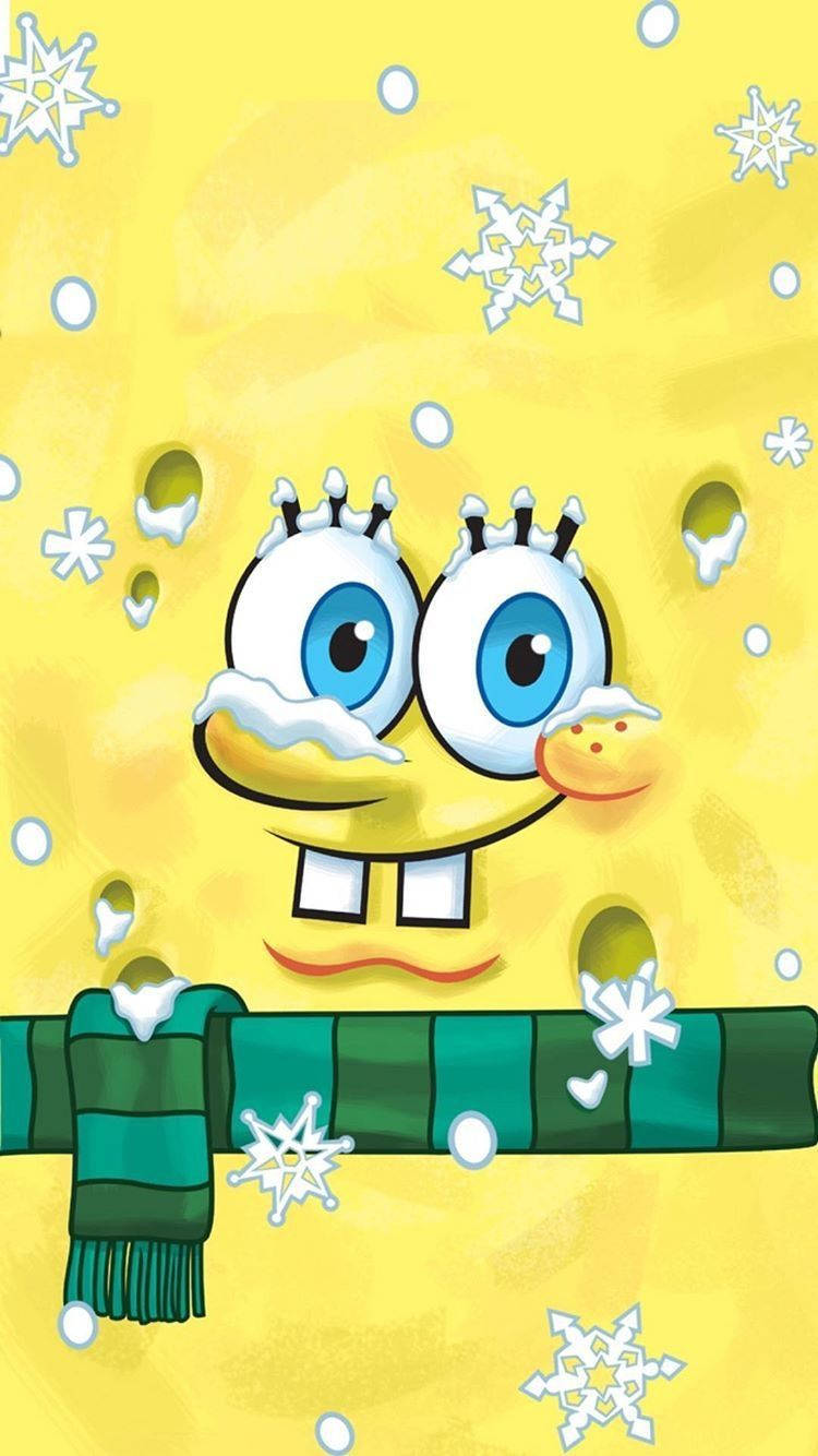 Spongebob Christmas Phone Wallpaper