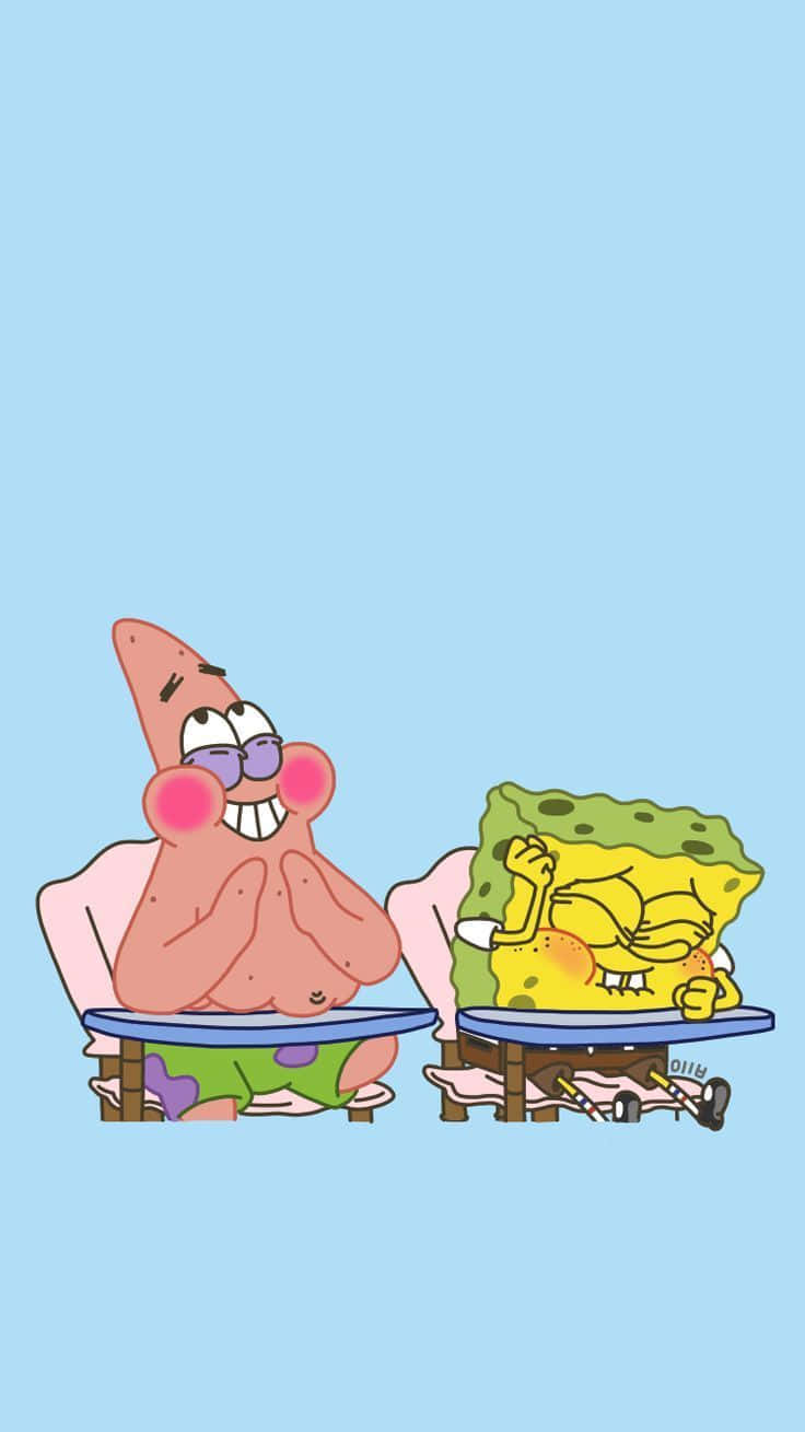 Spongebob Iphone 736 X 1309 Wallpaper