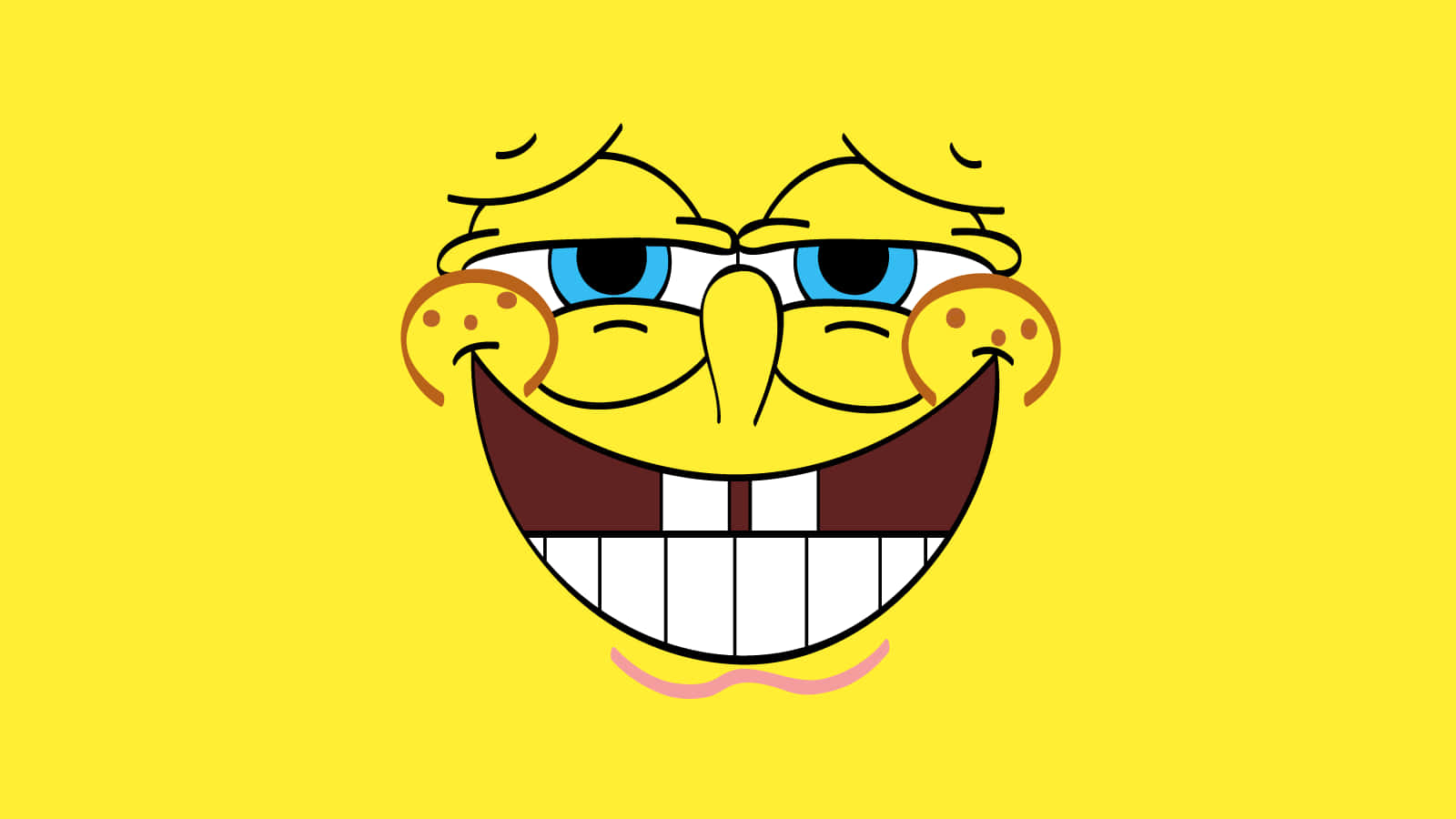 Spongebob Is Ready To Make You Laugh! Wallpaper