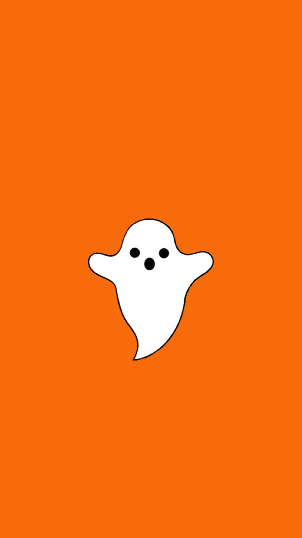 Spooky Aesthetic Cute White Ghost Wallpaper