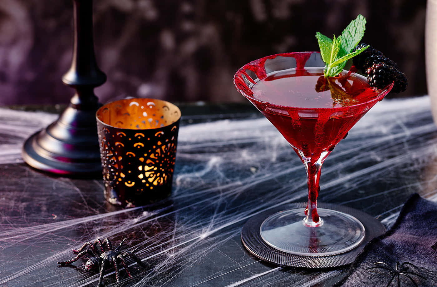 Spooky Halloween Libations Await! Wallpaper