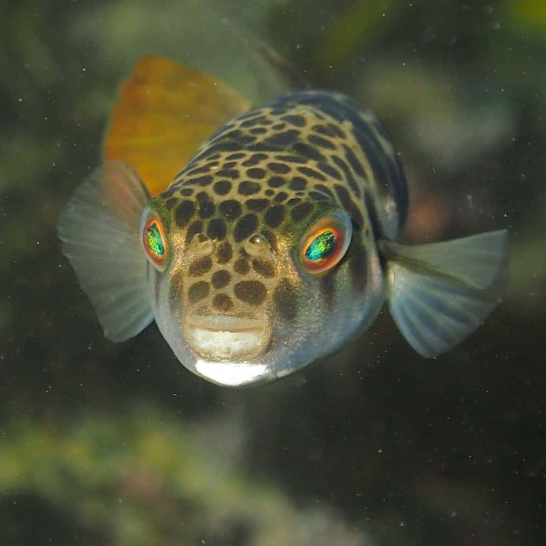 Spotted Pufferfish Portrait Wallpaper