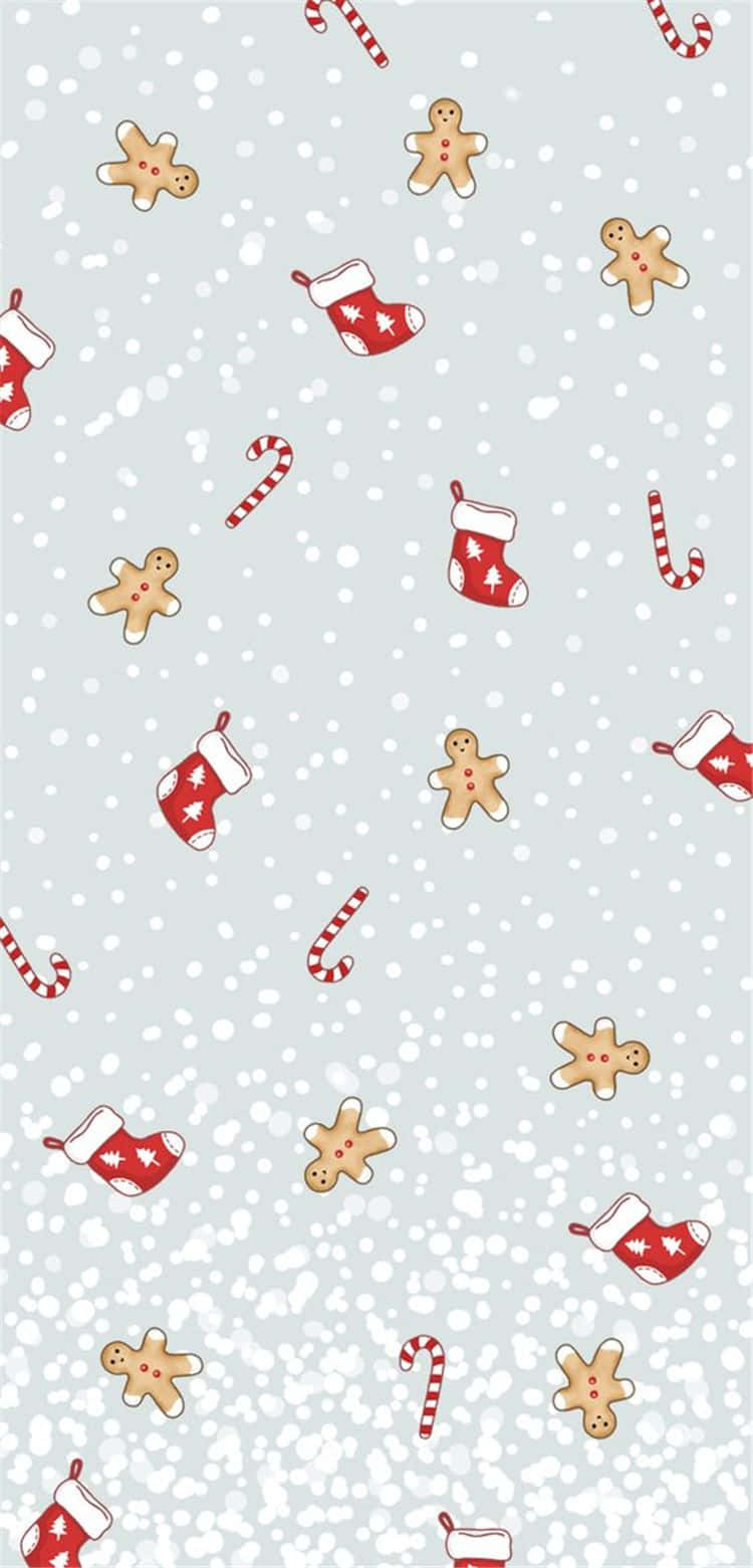 Spread Holiday Cheer And Enjoy The Wonders Of A Cute Simple Christmas Wallpaper