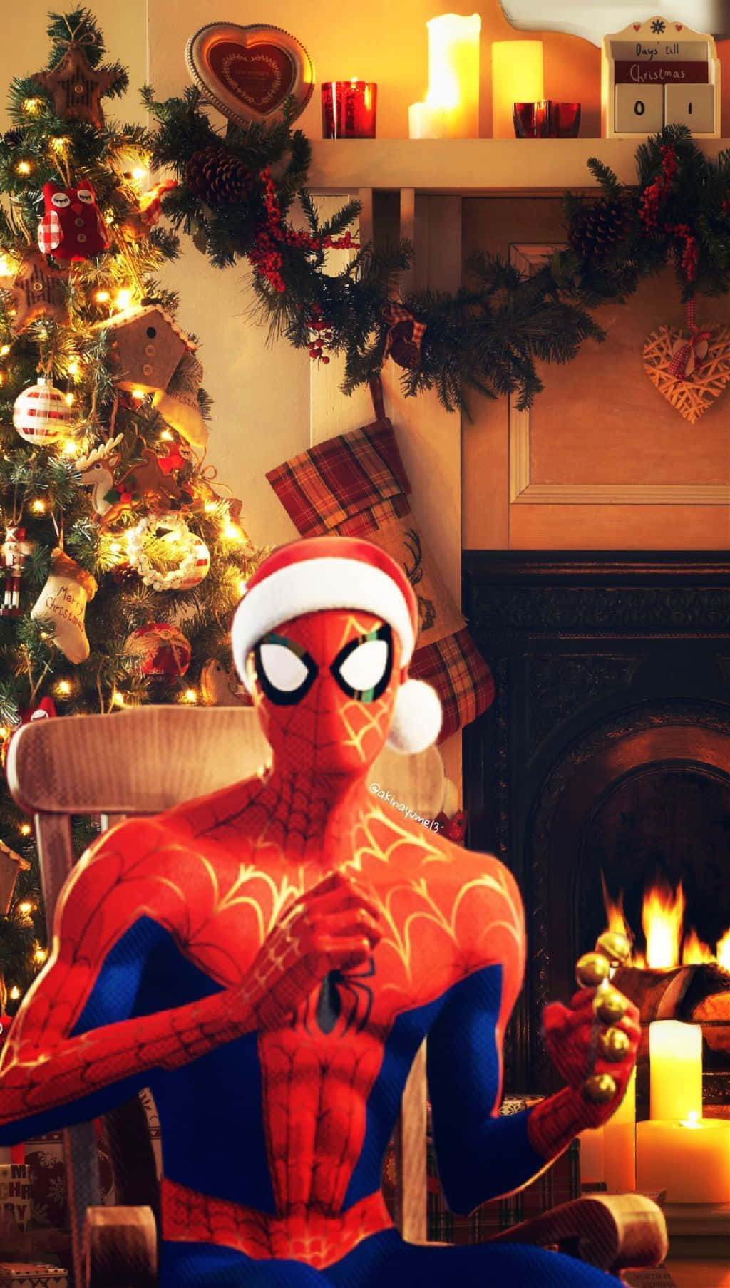 Spread Marvel Joy This Christmas Wallpaper