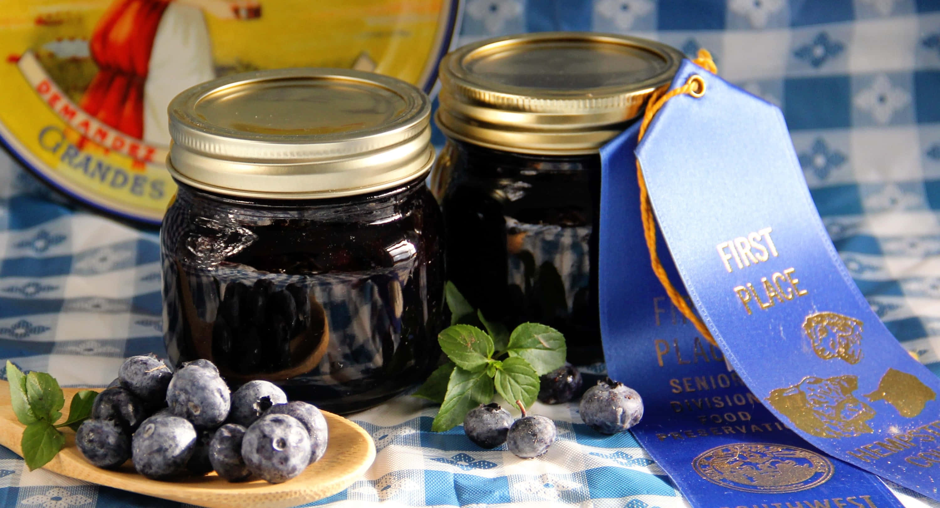 Spread The Sweetness Of Blueberry Jam Wallpaper