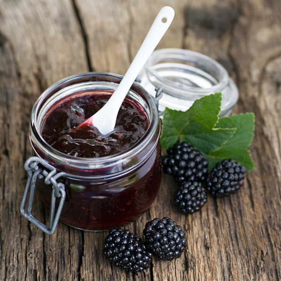 Spreading The Sweetness Of Blackberry Jam Wallpaper