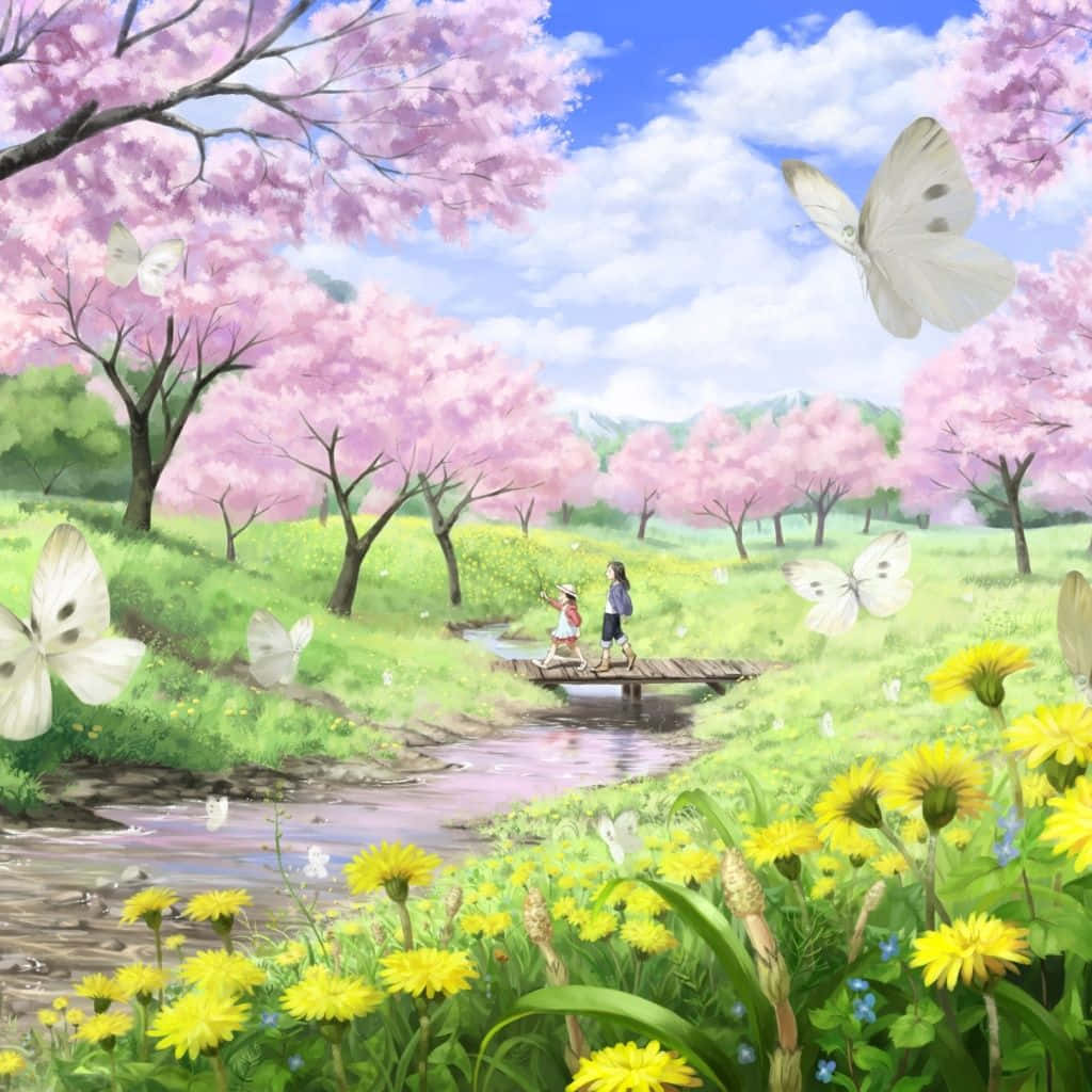 Spring Artwork Ipad Wallpaper