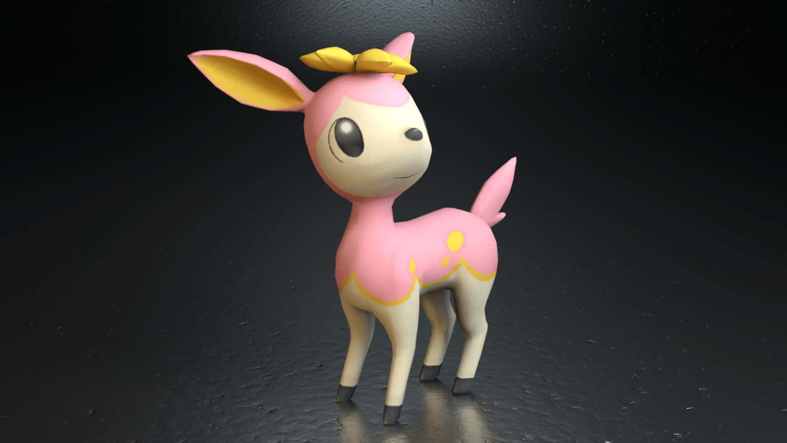 Spring Form Deerling3 D Model Wallpaper