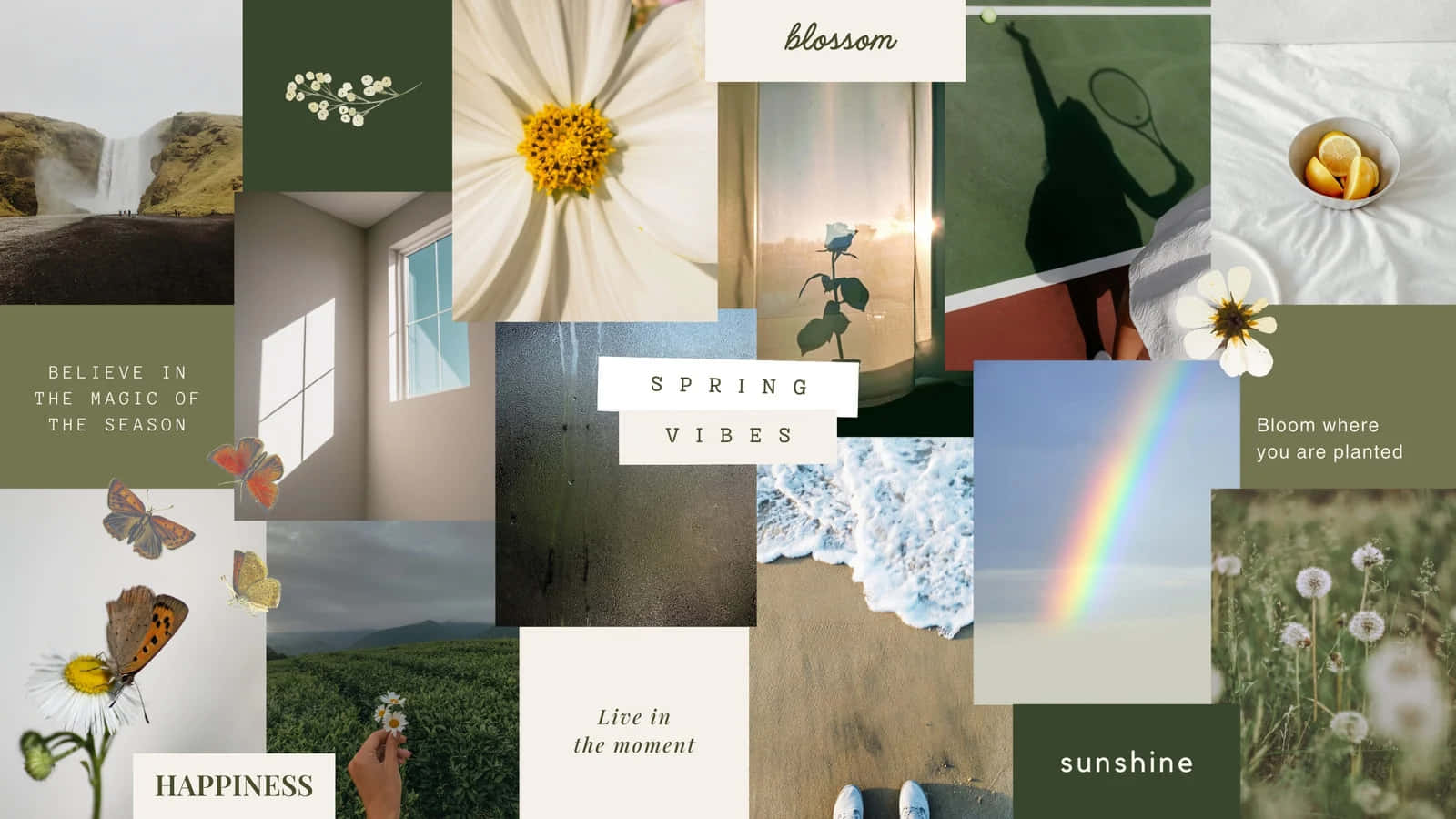 Spring Inspiration Collage Wallpaper