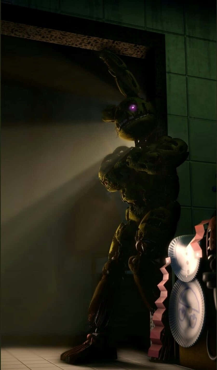 Springtrap's Sinister Stare Wallpaper