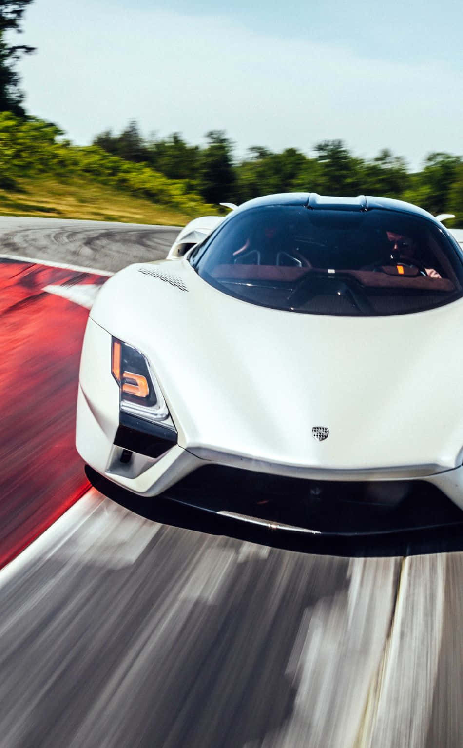 Ssc Tuatara White Diamond Car Driving Wallpaper