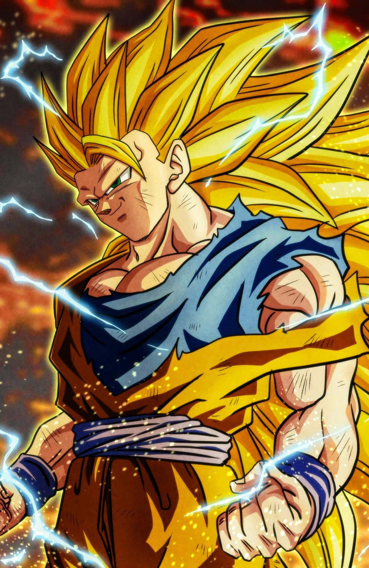 Ssj3 1246 X 1920 Wallpaper Wallpaper