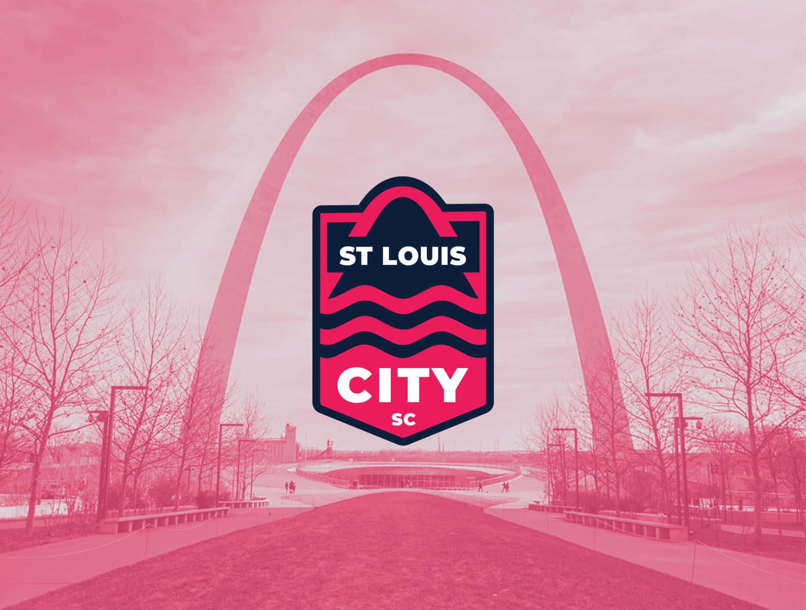 St. Louis City Sc Logo Graphic Art Wallpaper