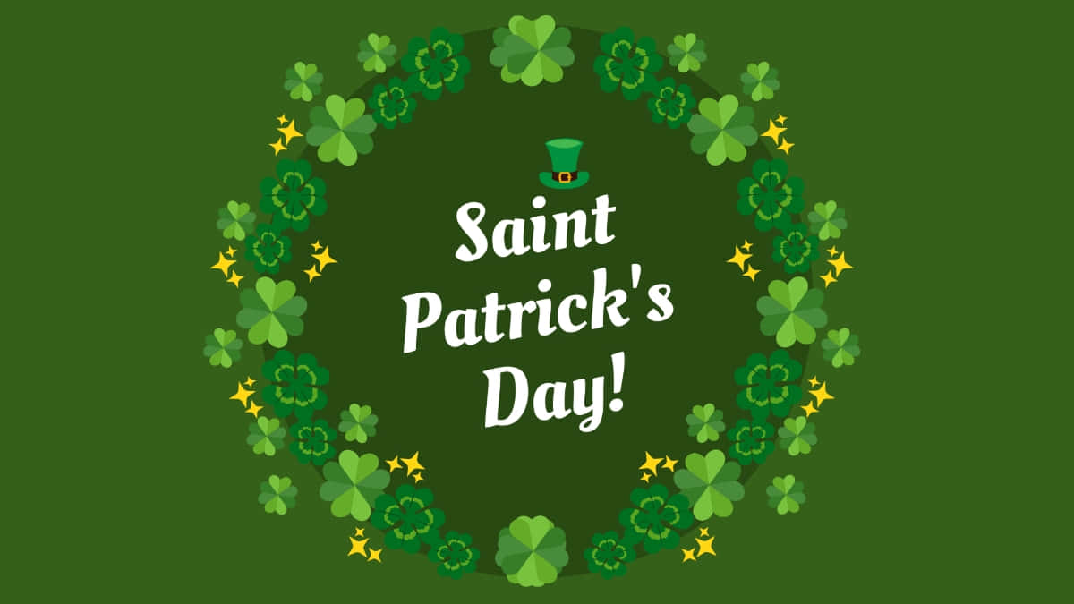 St Patricks Day Greeting Design Wallpaper