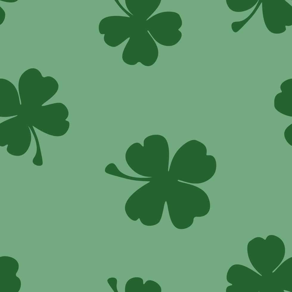 St Patricks Day Shamrock Pattern Wallpaper