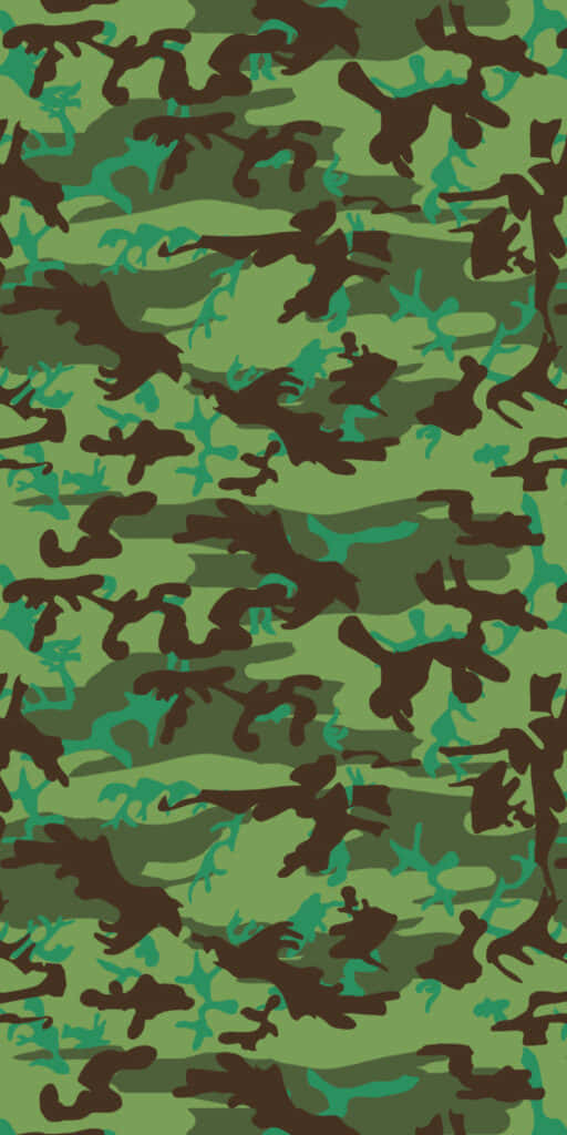 Stand Out And Blend In With Green Camo Wallpaper