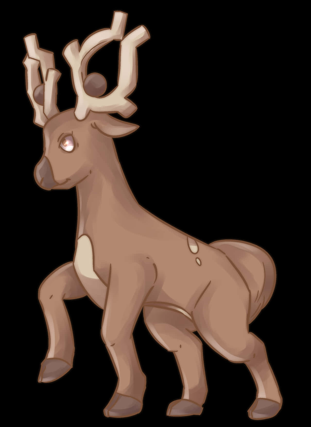 Stantler Skipping Wallpaper