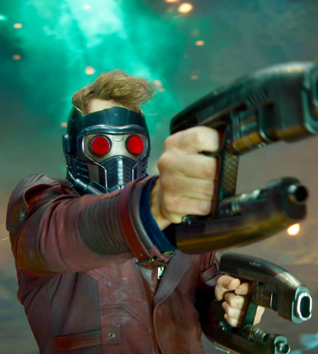 Star-lord, Gamora, Drax, And Rocket Raccoon Prepare For Battle In Guardians Of The Galaxy 2 Wallpaper