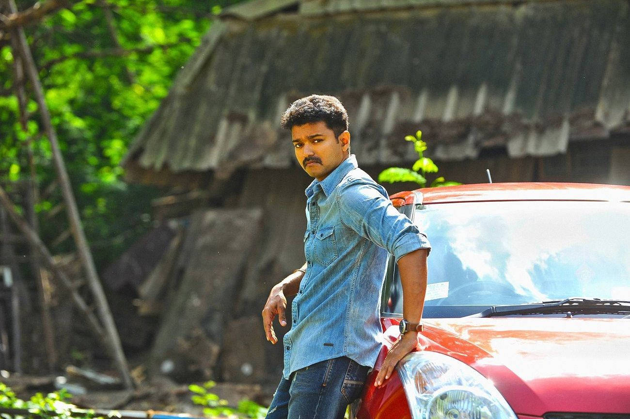 Star Power Drive - Vijay In Theri Movie Wallpaper