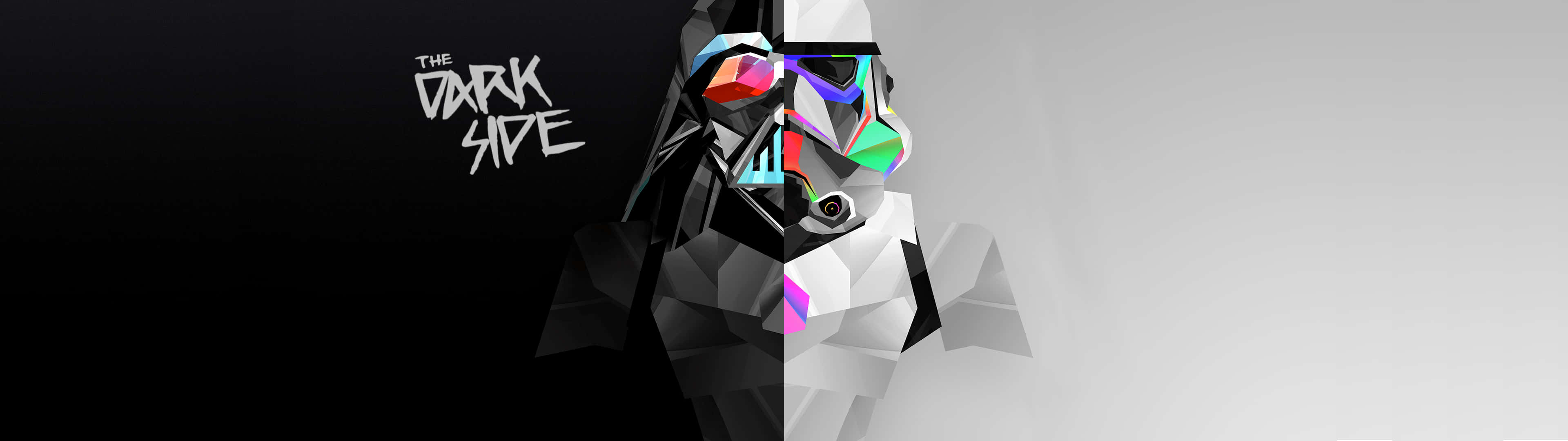 Star Wars Lateral Halves Wallpaper