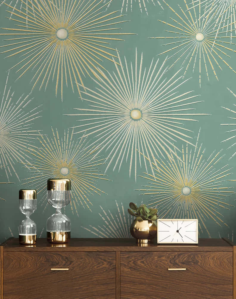 Starburst Wallpaper Interior Design Wallpaper