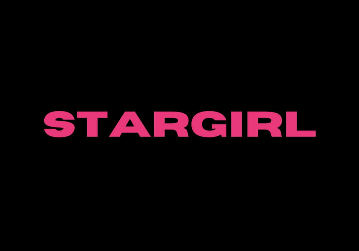 Stargirl_ Text_ Logo_ Black_ Background Wallpaper