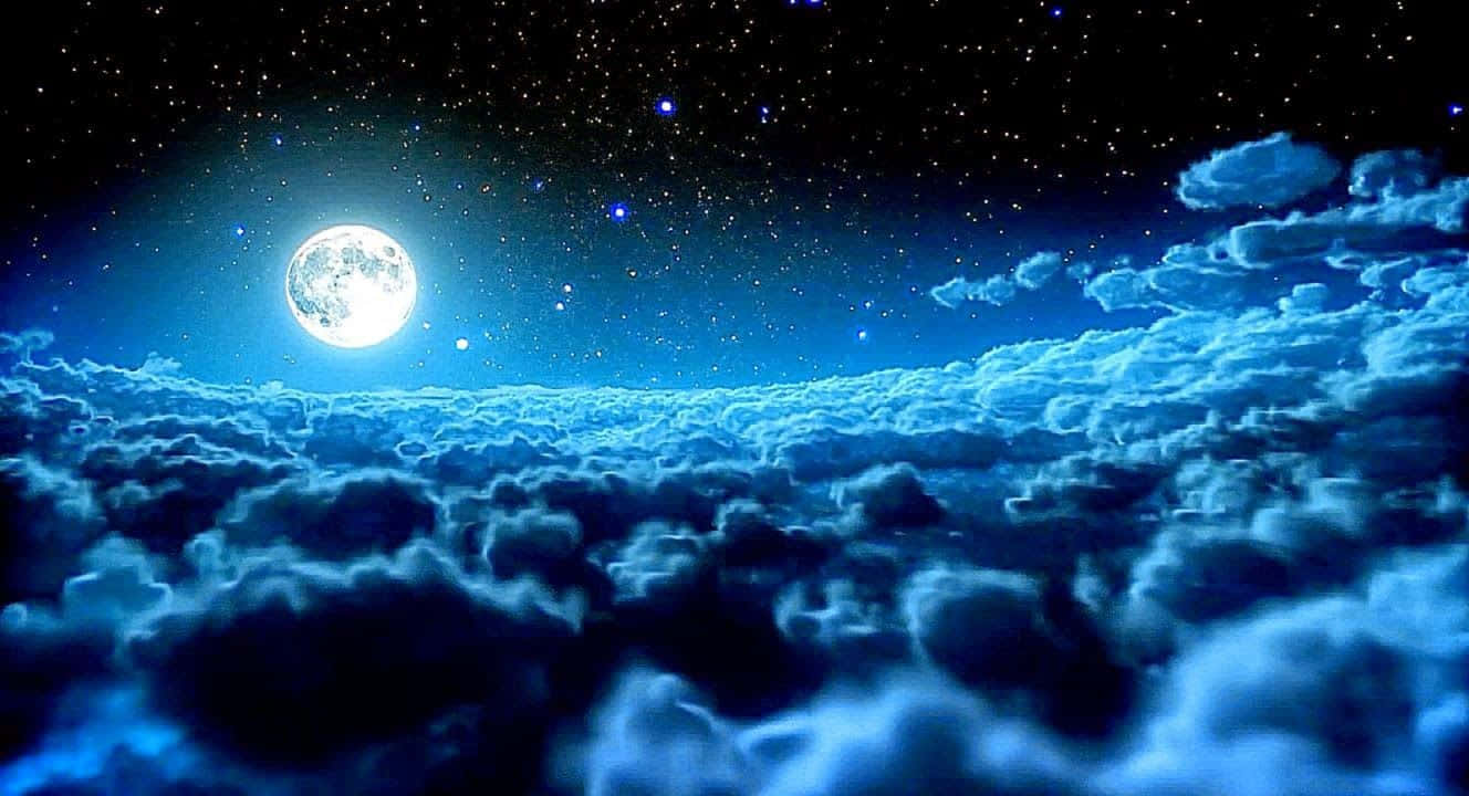 Starry Night Sky 1328 X 720 Wallpaper