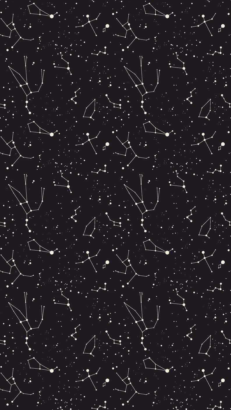 Starry Night Sky With Constellations Wallpaper