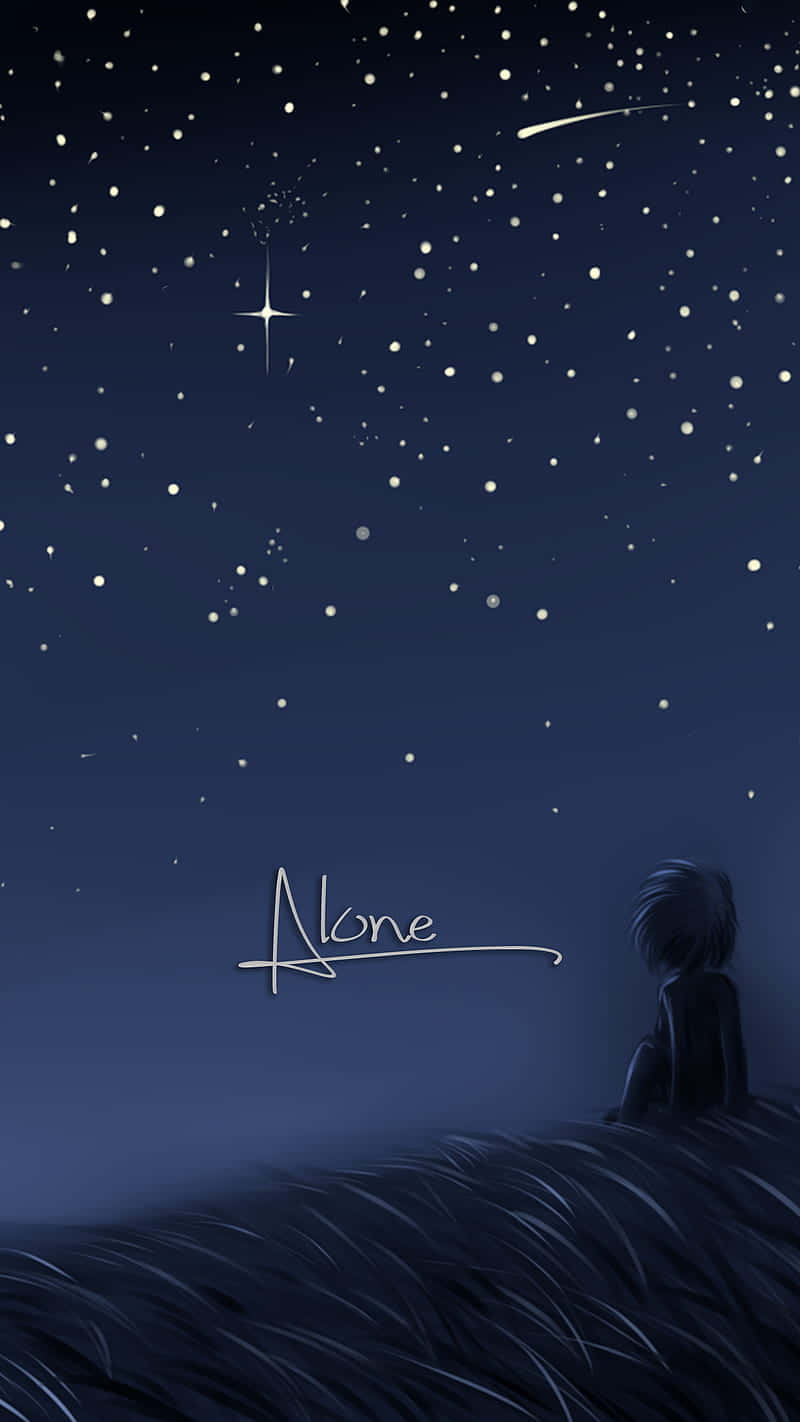 Starry_ Night_ Solitude_ Anime Wallpaper