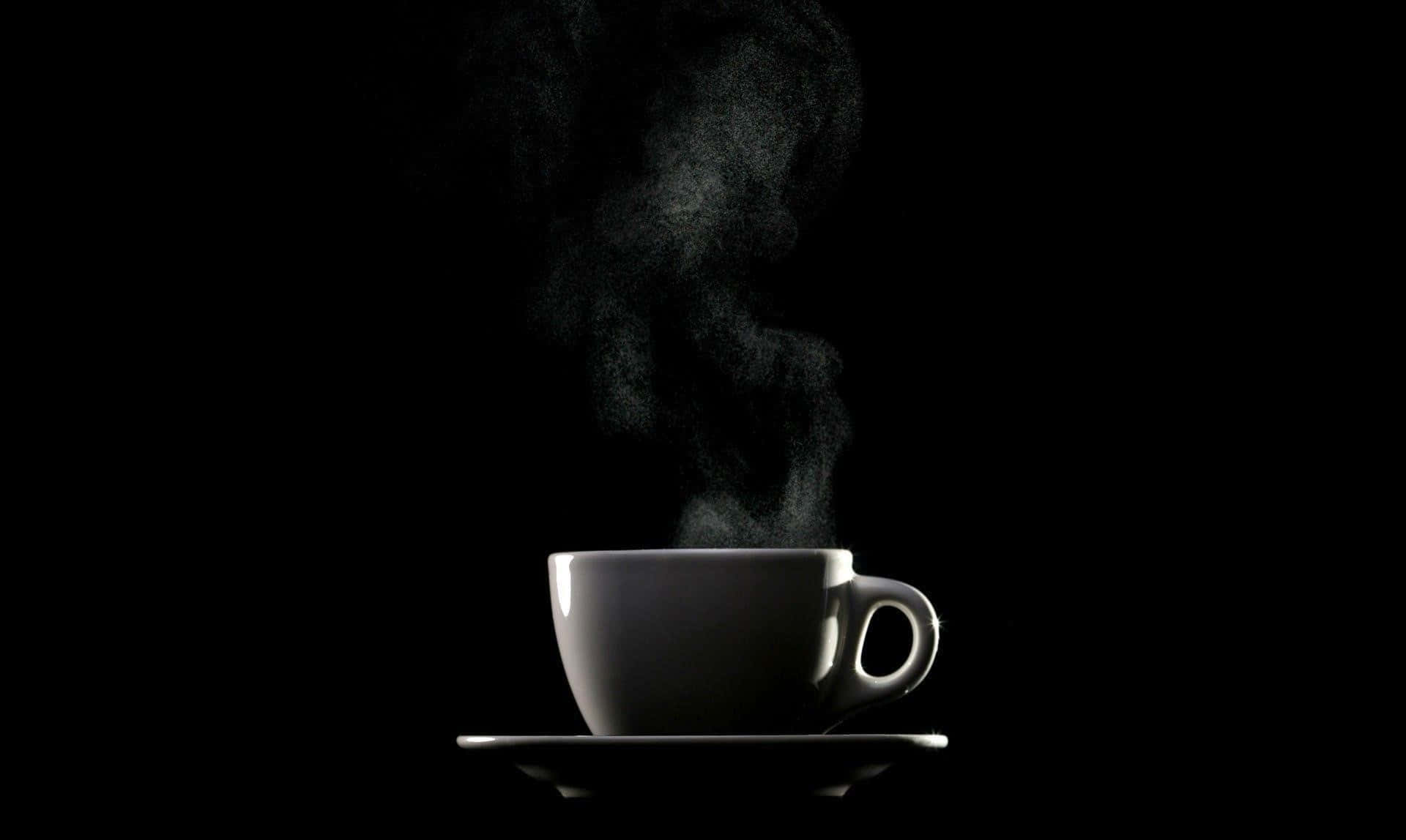 Start Your Day With A Cup Of Black Coffee Wallpaper