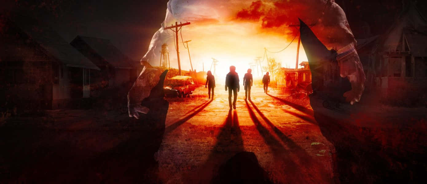 State Of Decay2 Survivors Facing Sunset Wallpaper