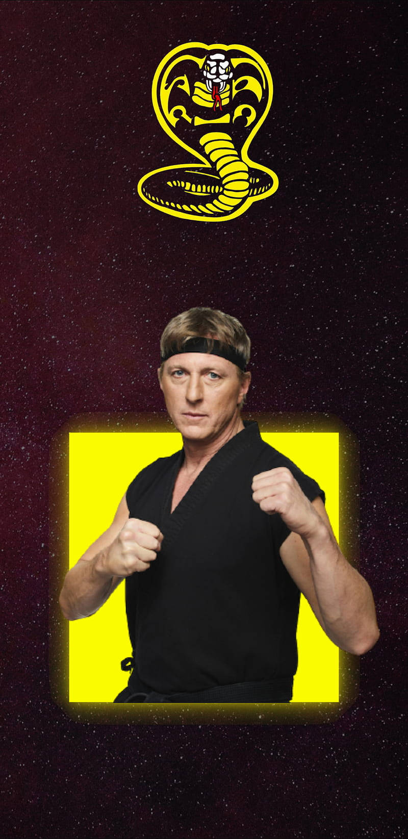 “stay Connected With The Cobra Kai Phone” Wallpaper