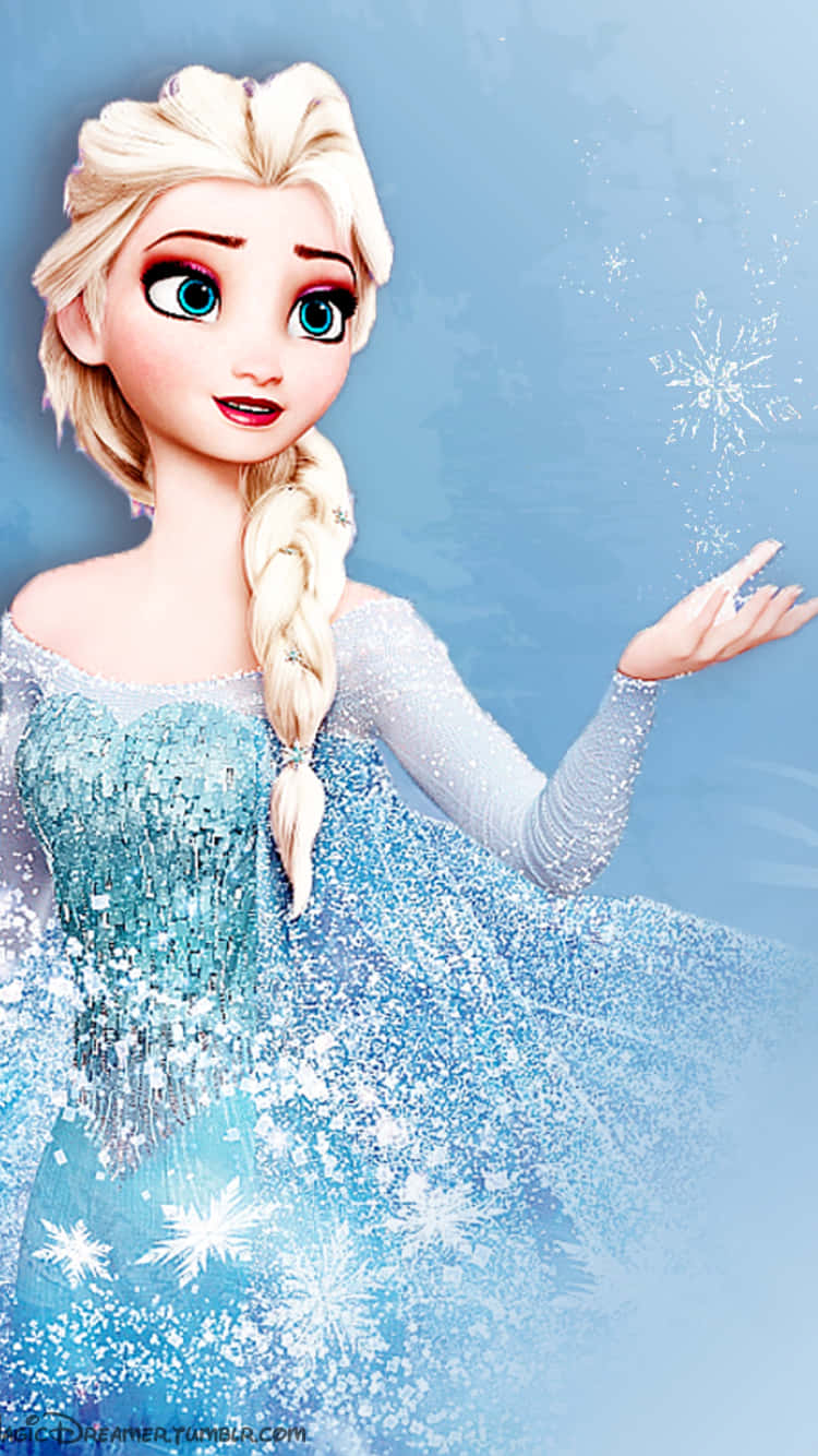 Stay Connected With The Elsa Phone Wallpaper