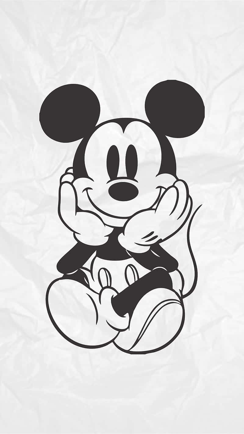 Stay Connected With Your Favorite Disney Character With This New Black Mickey Mouse Phone! Wallpaper