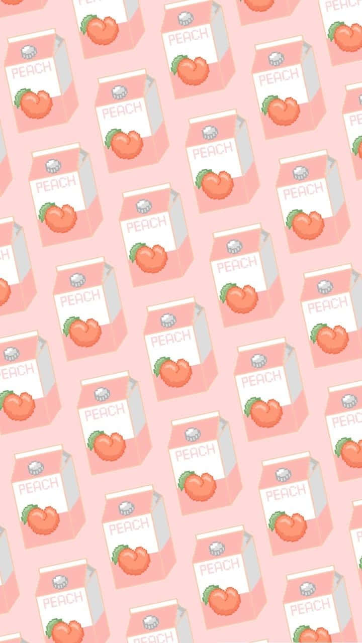 Stay On Top Of The Latest Trends With Our Newest Peach Iphone Wallpaper