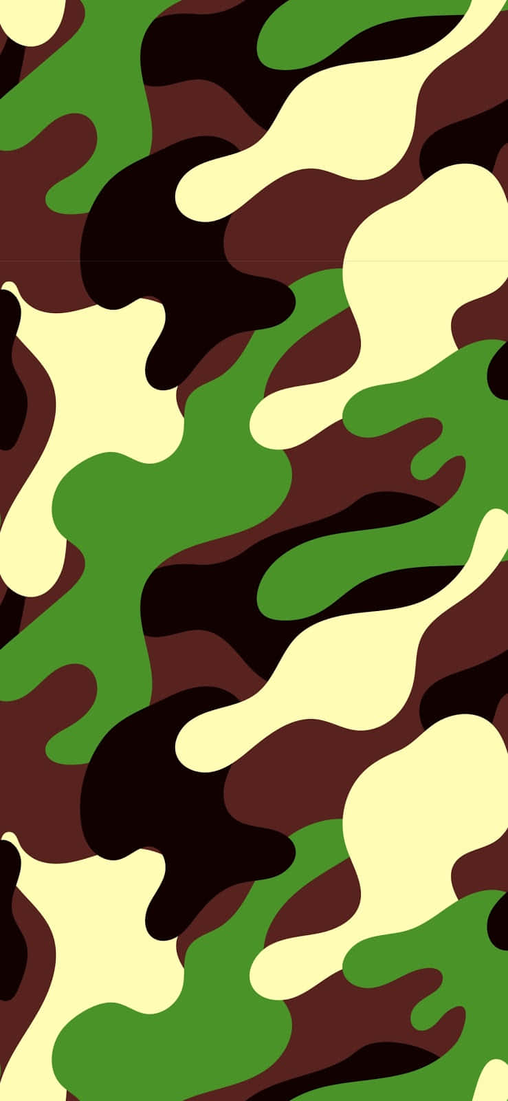 Stay Stealth With Green Camo Wallpaper