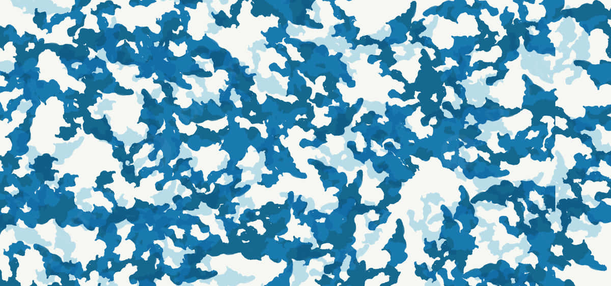 Stay Stylish And Upscale In Blue Camo Wallpaper