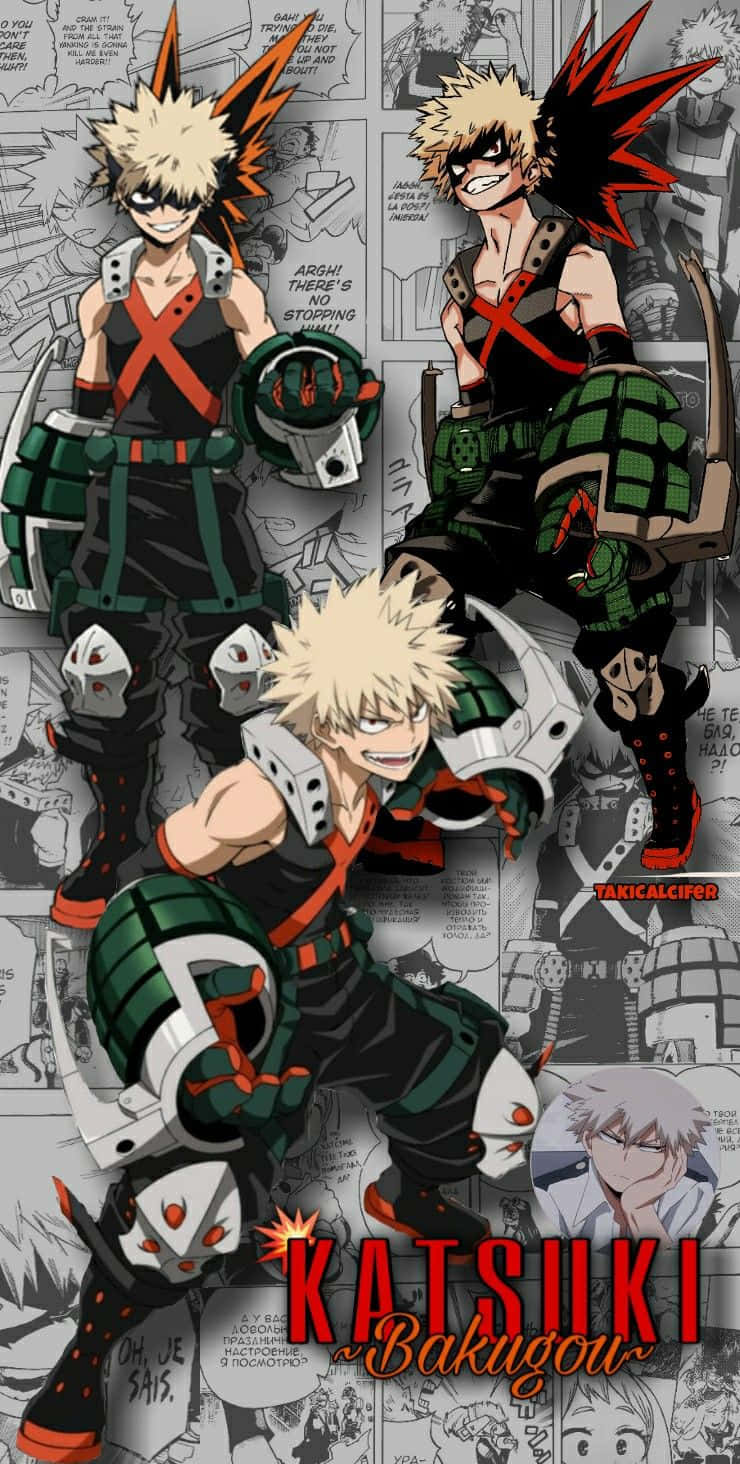 Stay Updated With The Latest Technology With The Bakugo Phone! Wallpaper