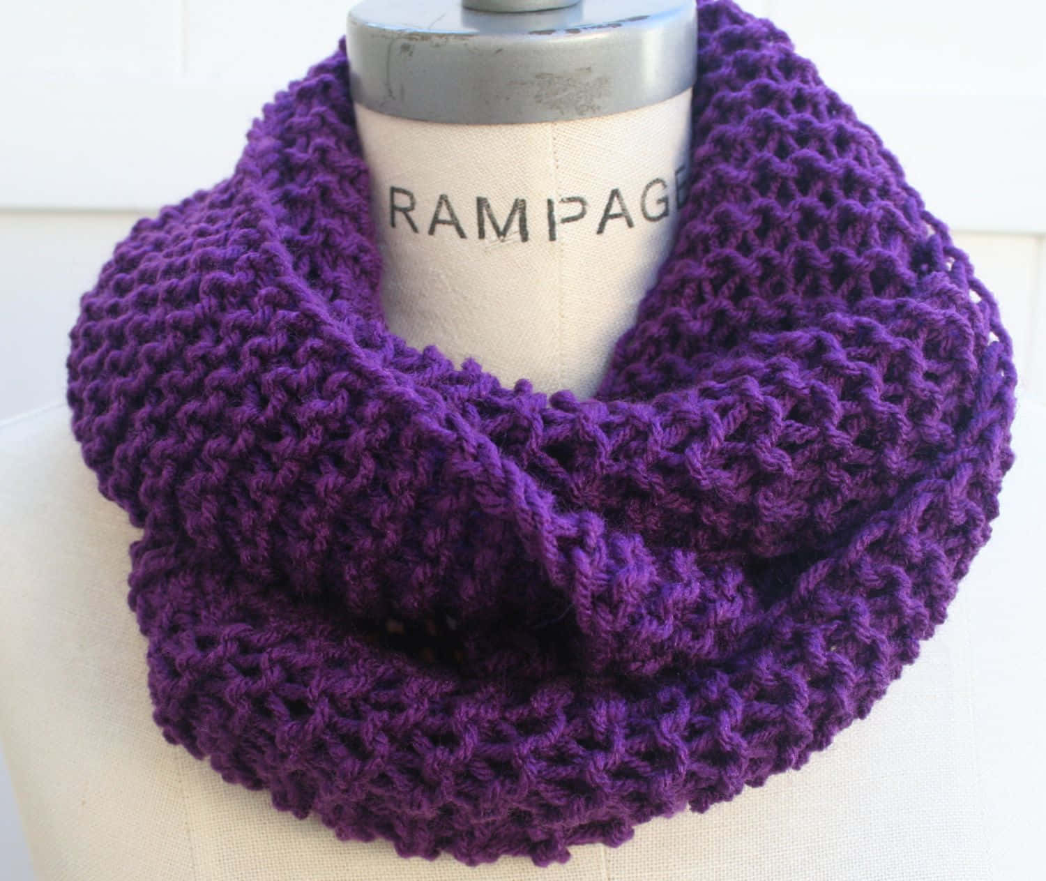 Stay Warm And Stylish With A Purple Scarf Wallpaper