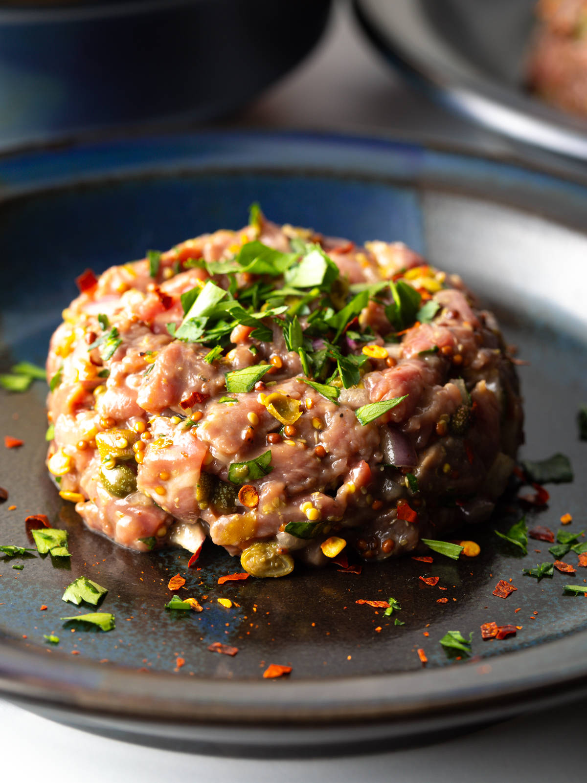 Steak Tartare With Spices Wallpaper