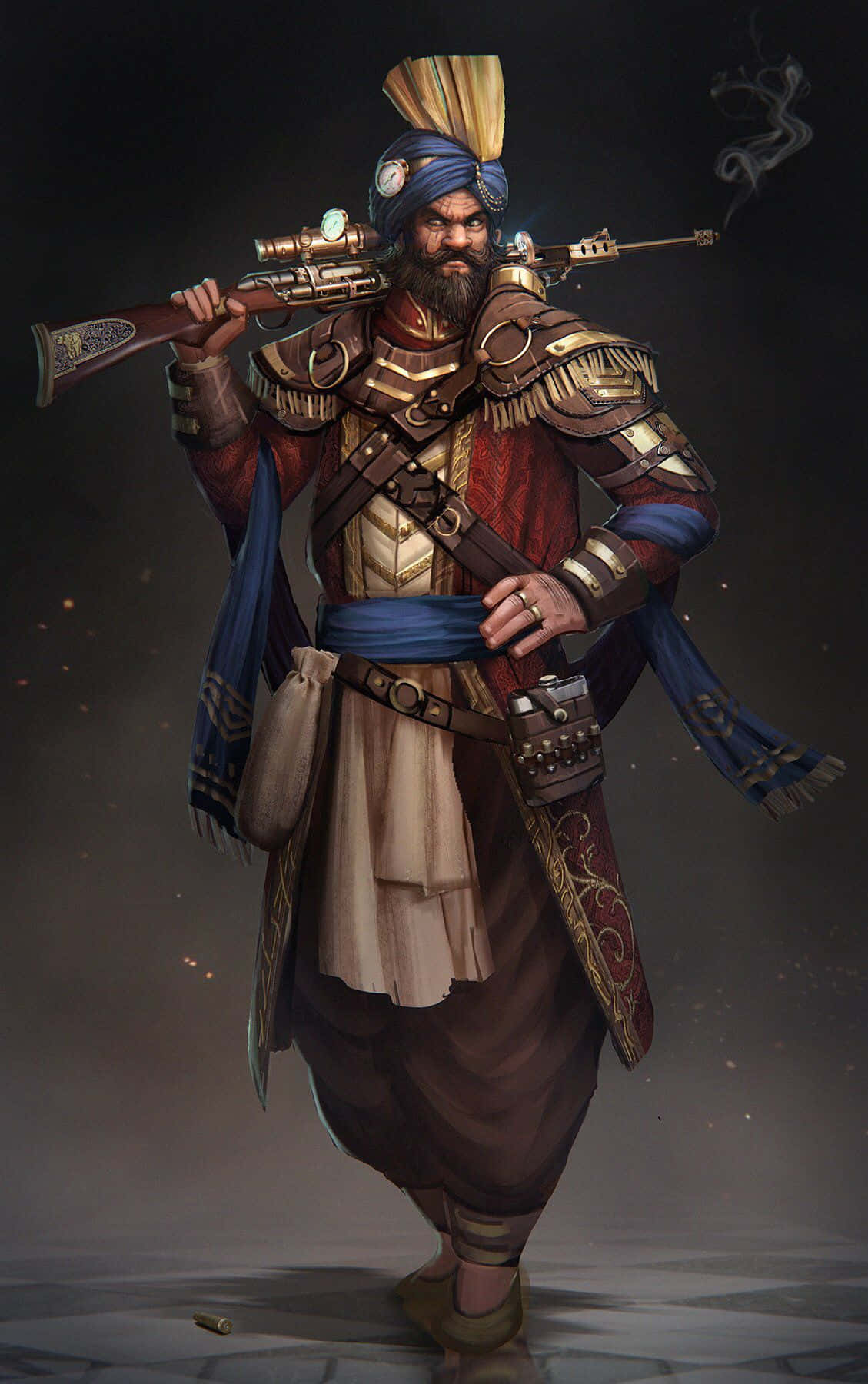 Steampunk_ Sikh_ Warrior Wallpaper