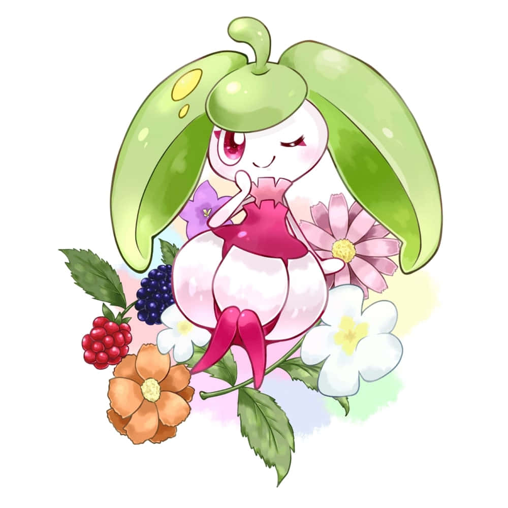 Steenee With Flowers Wallpaper